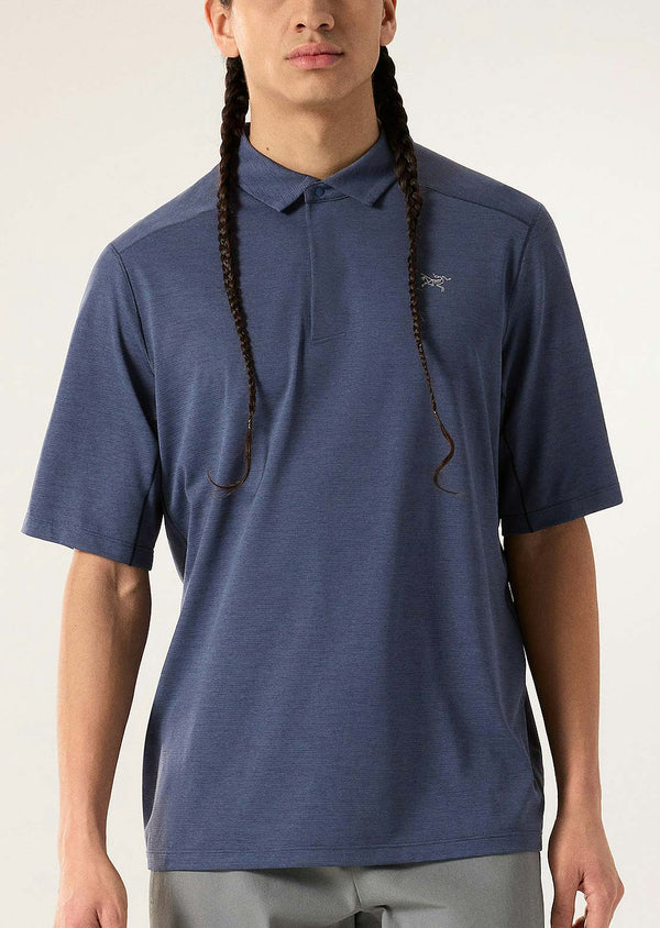 トップス ARC'TERYX CORMAC POLO SS Black Heather Arc'teryx Men's Cormac Polo SS Black Heather - Play Stores Inc
