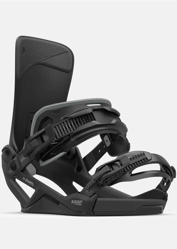 スノーボード Jones Mercury FASE M Stealth Black Jones Unisex Mercury FASE Snowboard Bindings - PRFO Sports