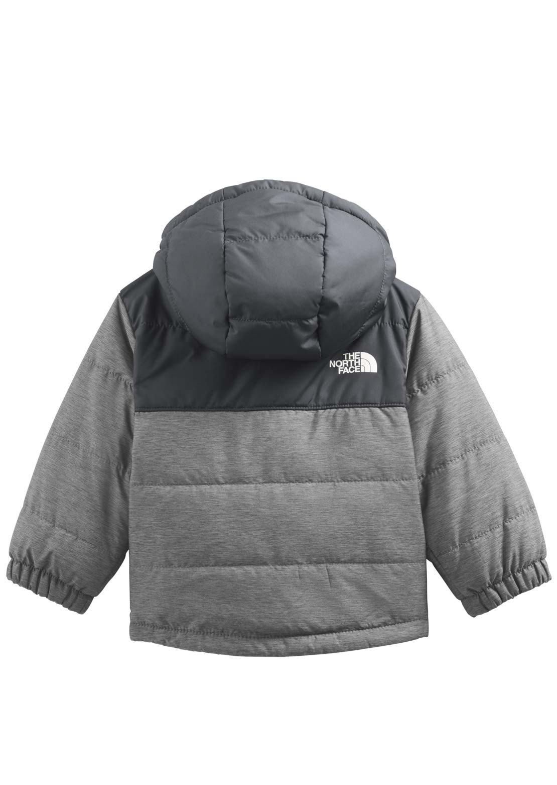 The North Face Infant Reversible Mt Chimbo Full Zip Hooded Jacket TNF Medium Grey Heather