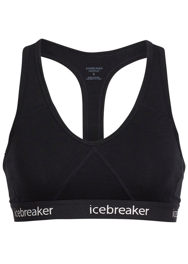 Smartwool - Women's Intraknit Strappy Bra - Sports bra - Black Heather II |  XS
