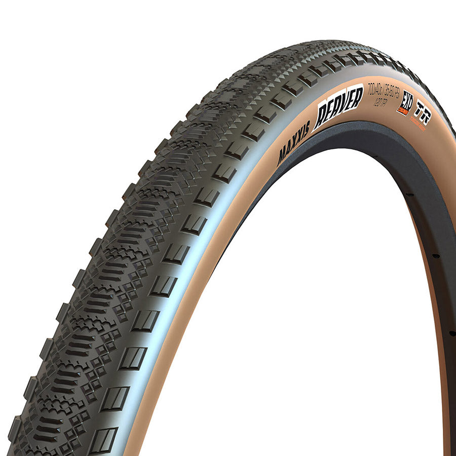 Maxxis, Reaver, Gravel Tire, 700x45C, Folding, Tubeless Ready, HYPR-X, EXO, 120TPI, Black