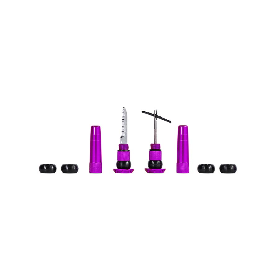 Muc-Off, Stealth Tubeless Plugs, Patch Kit, Purple, Pair