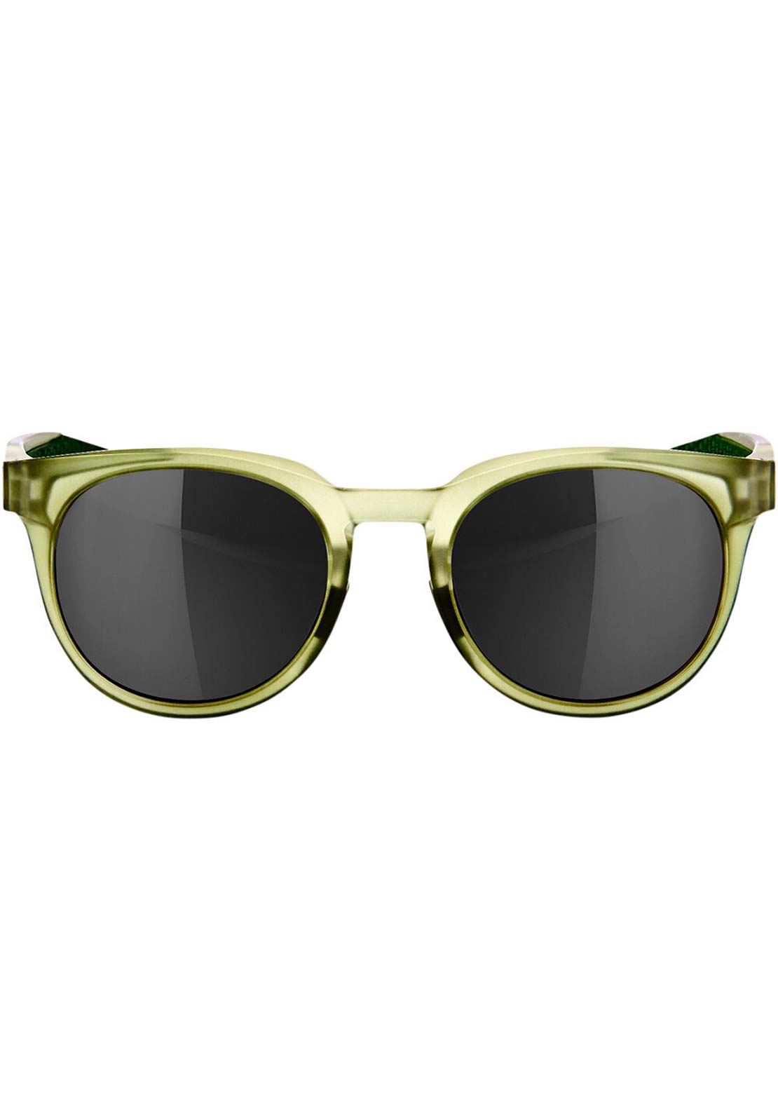 100% Campo Sunglasses Matte Translucent Olive Slate Black Mirrror