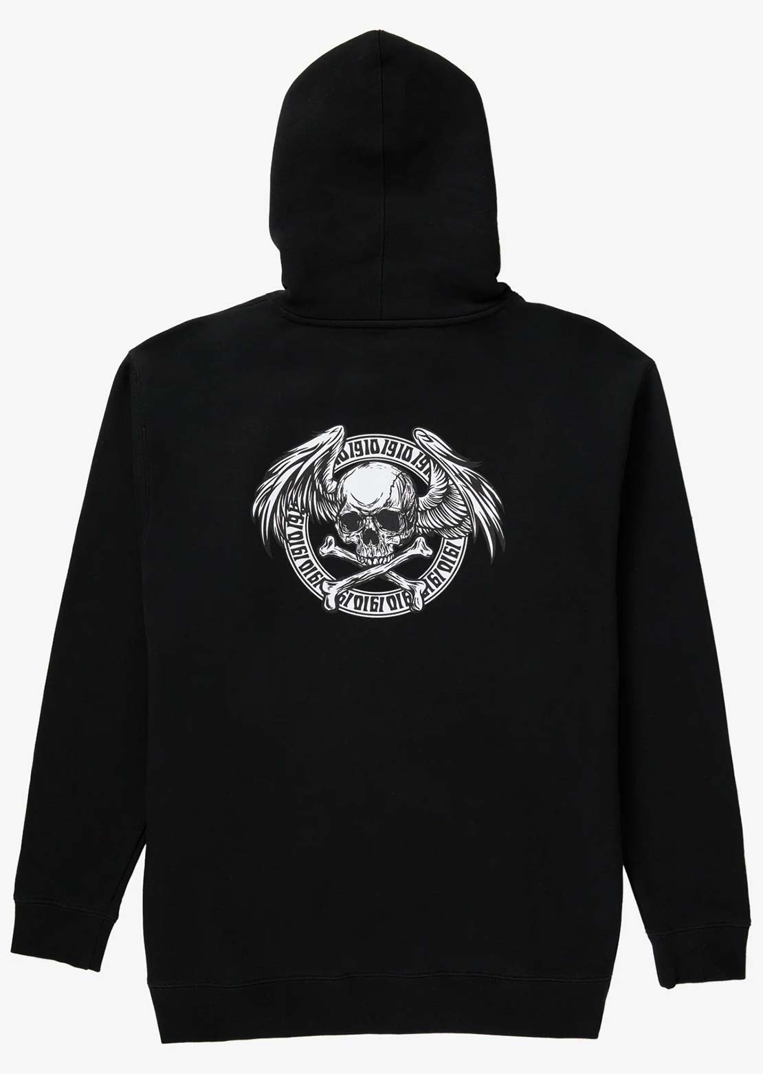 1910 Men's Heros Never Die Pullover Hood Black