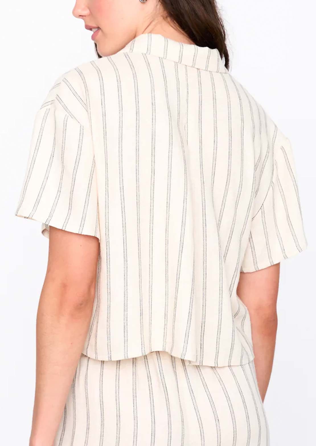 24 Colors Women's Button Up Shirt Striped