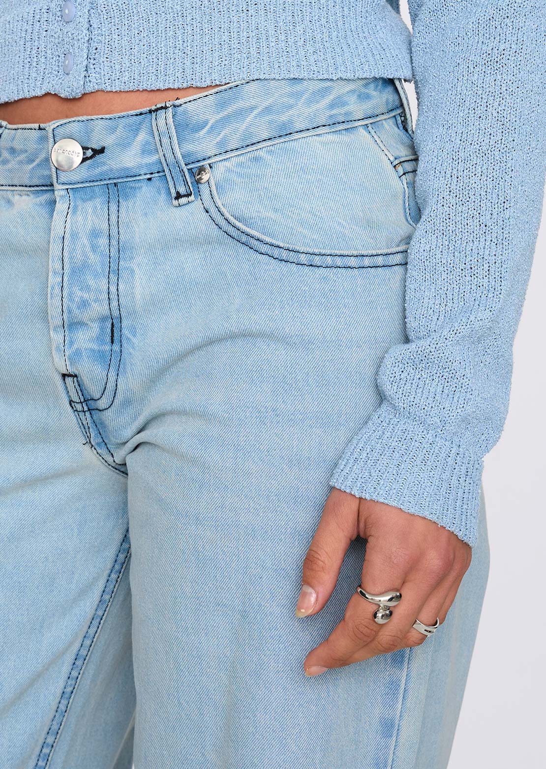 24 Colors Women's Denim Pants Blue