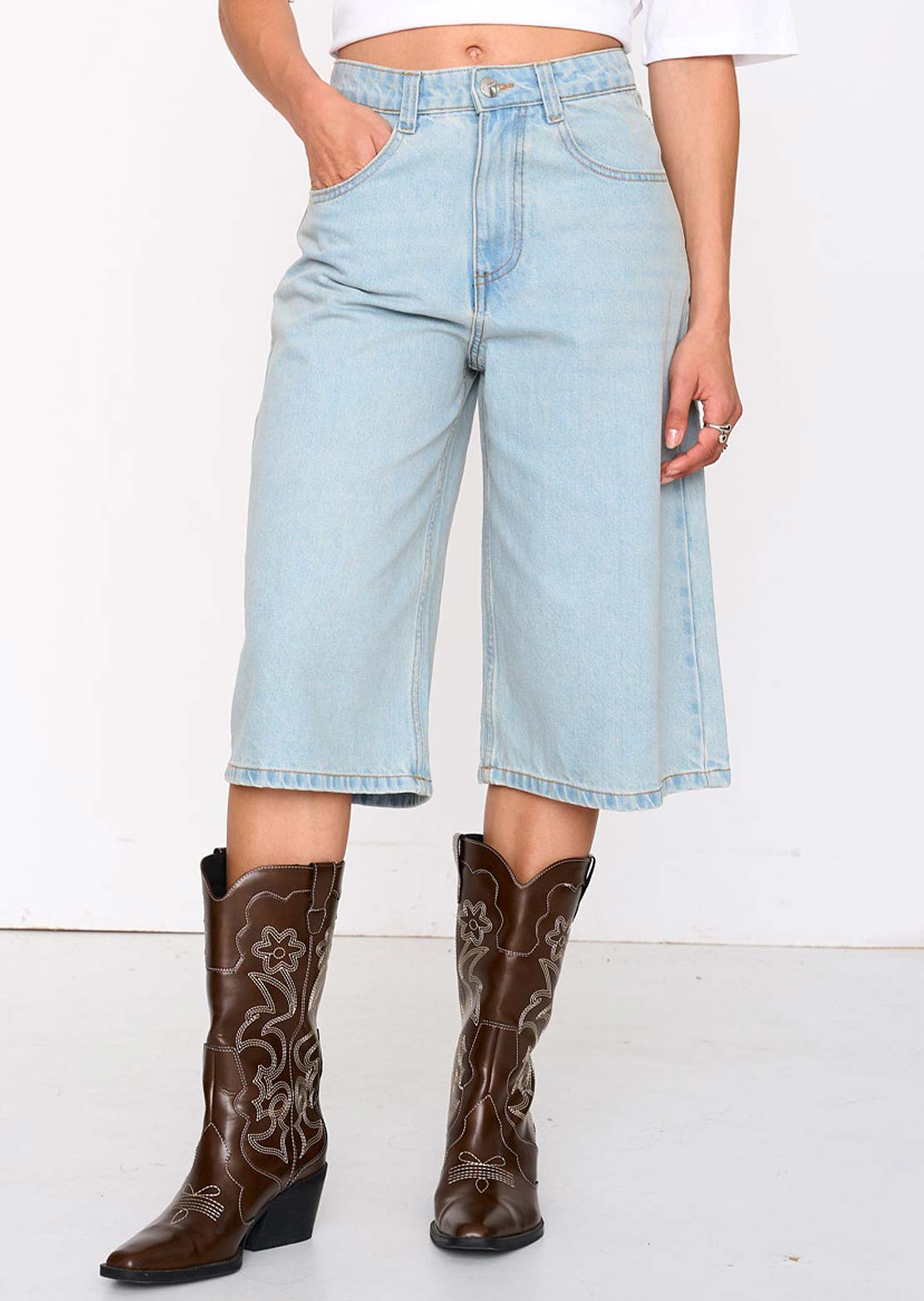 24 Colors Women's Denim Pants Blue