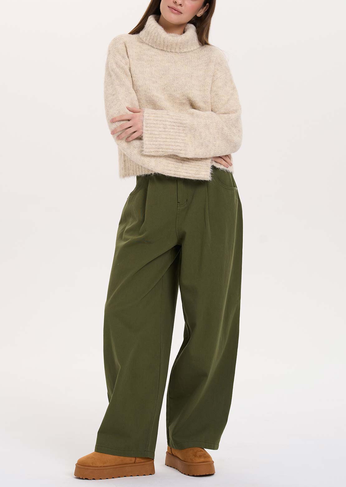 24 Colors Women's Pullover Beige