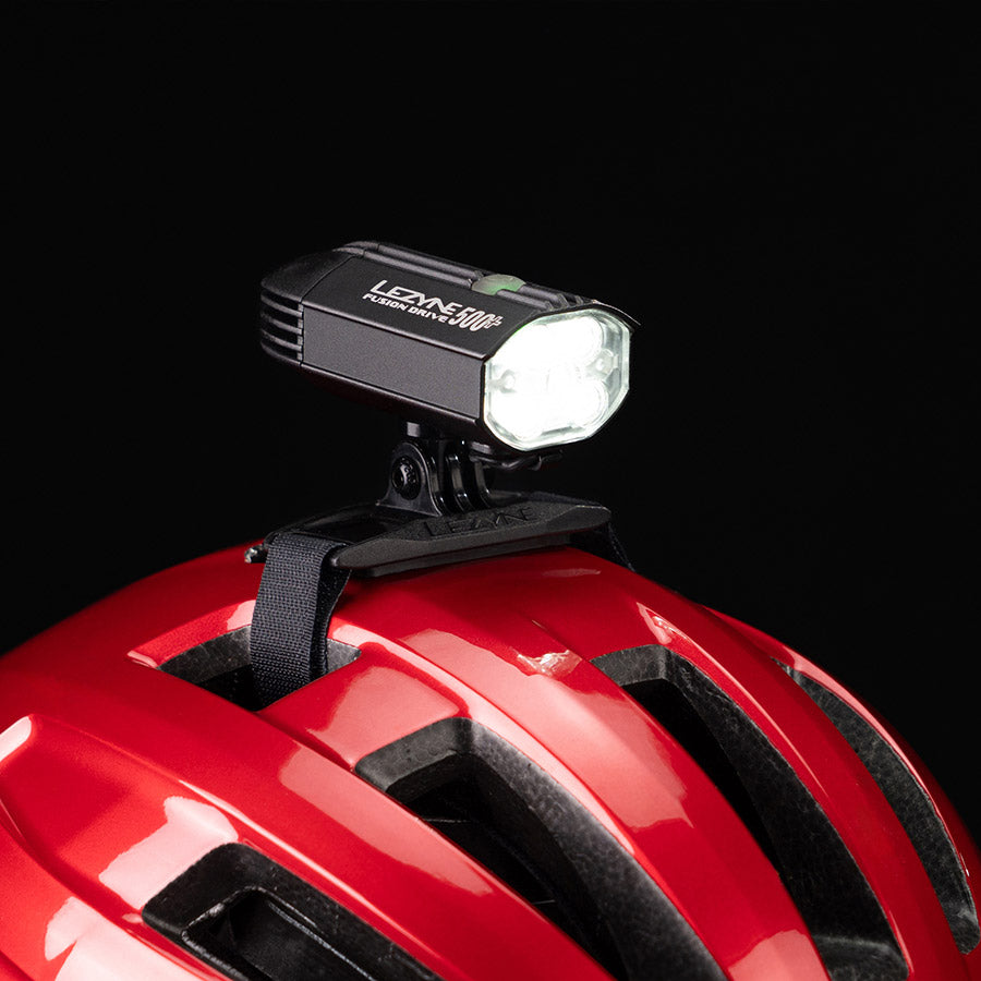 Lezyne, Helmet Fusion Drive 500+, Light, Front, Black