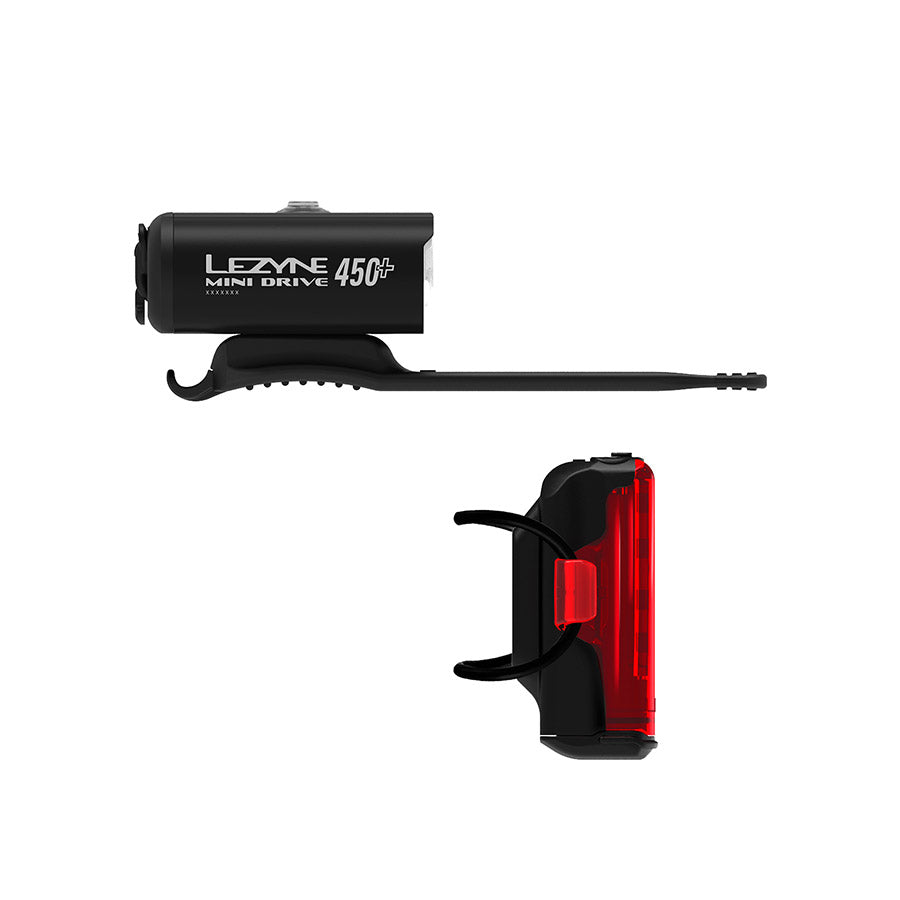 Lezyne, Mini Drive 450+/KTV Drive Pro+, Light, Set, Black