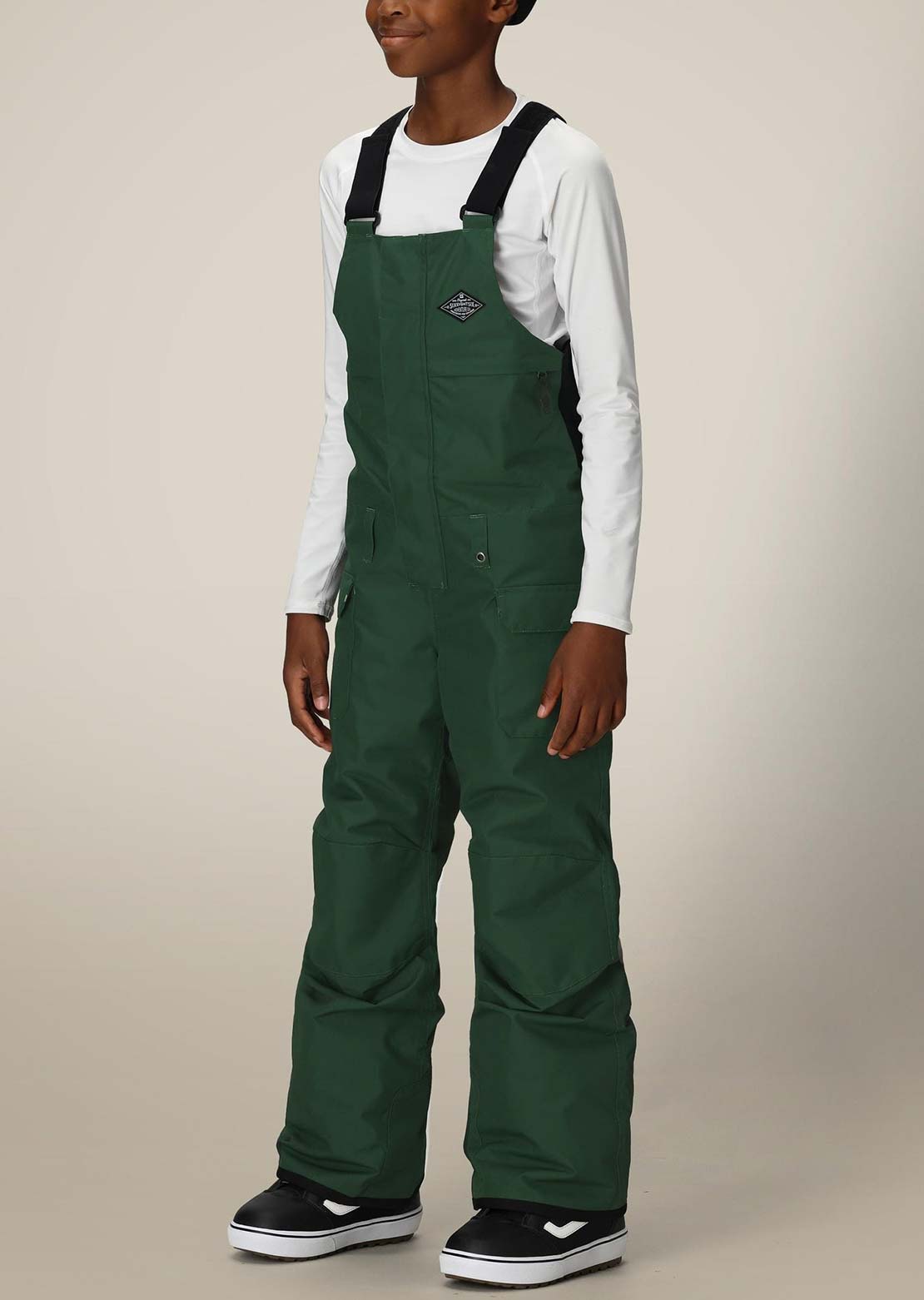 686 Junior Frontier Insulated Bib Pants Moss Green