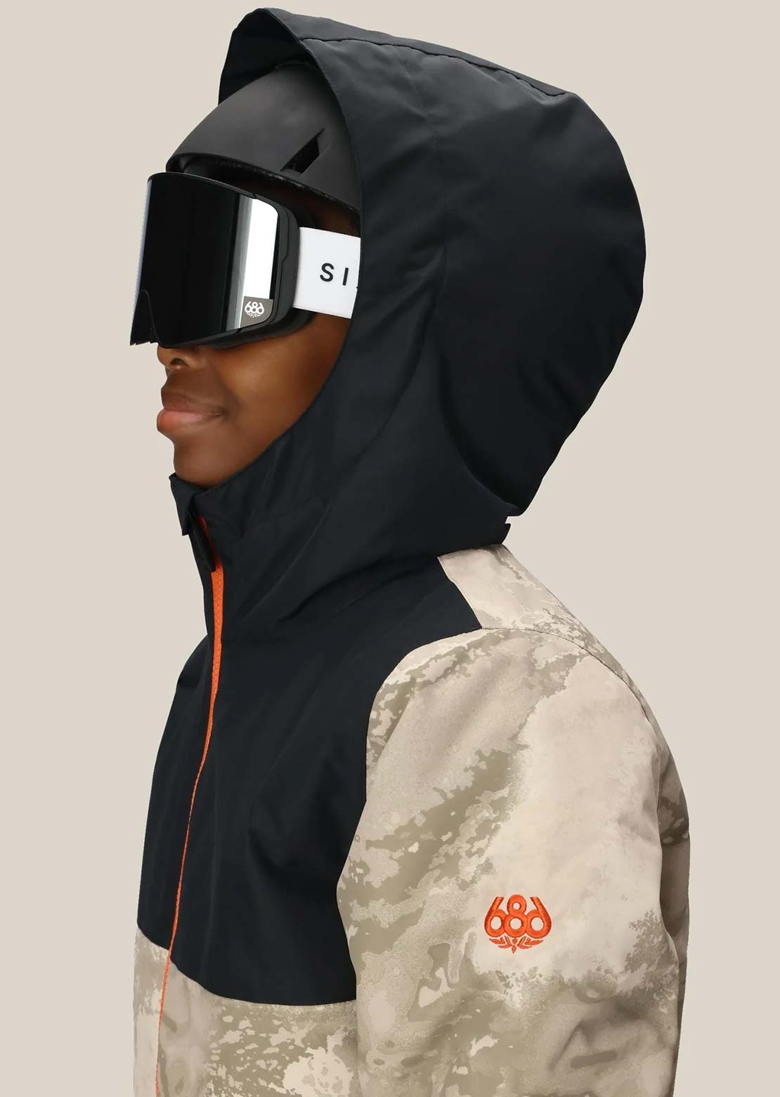 686 Junior Shazam Insulated One-Piece Limestone Hemisphere Colorblock