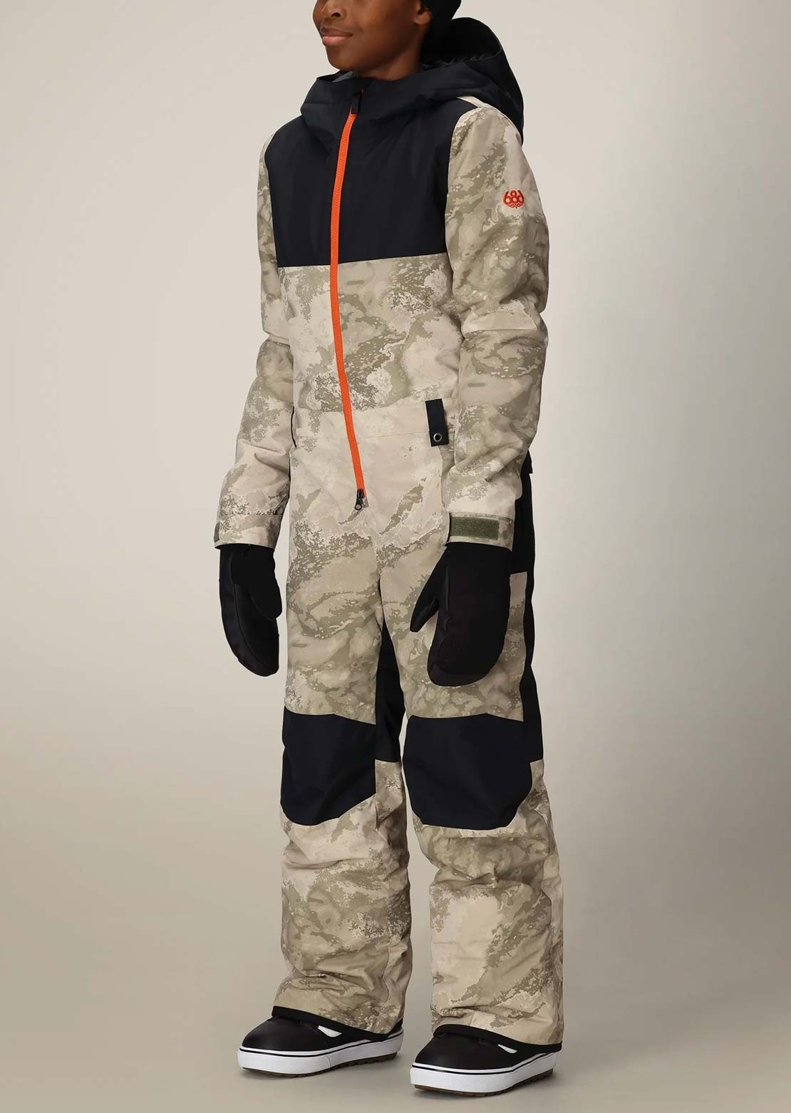 686 Junior Shazam Insulated One-Piece Limestone Hemisphere Colorblock