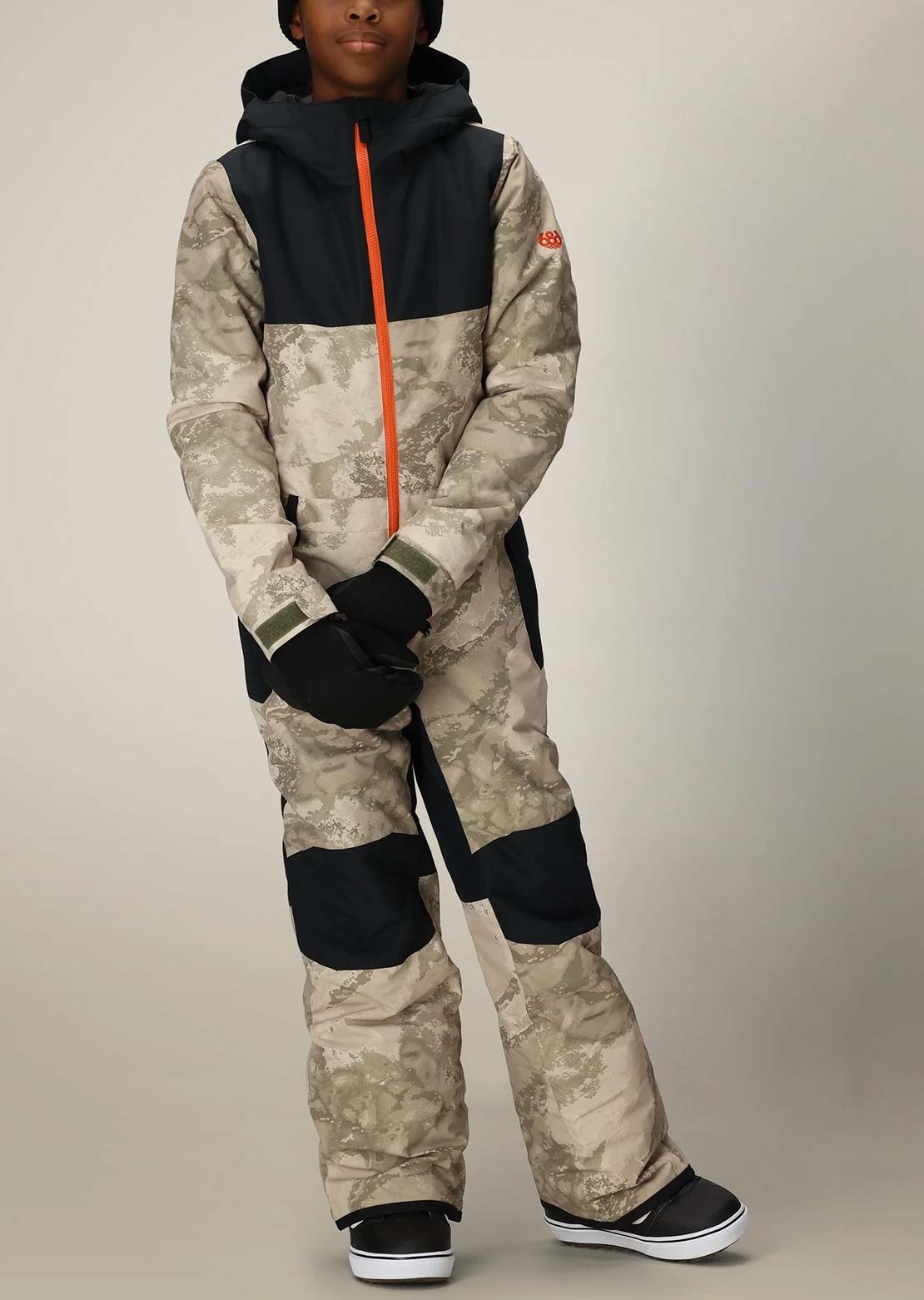 686 Junior Shazam Insulated One-Piece Limestone Hemisphere Colorblock