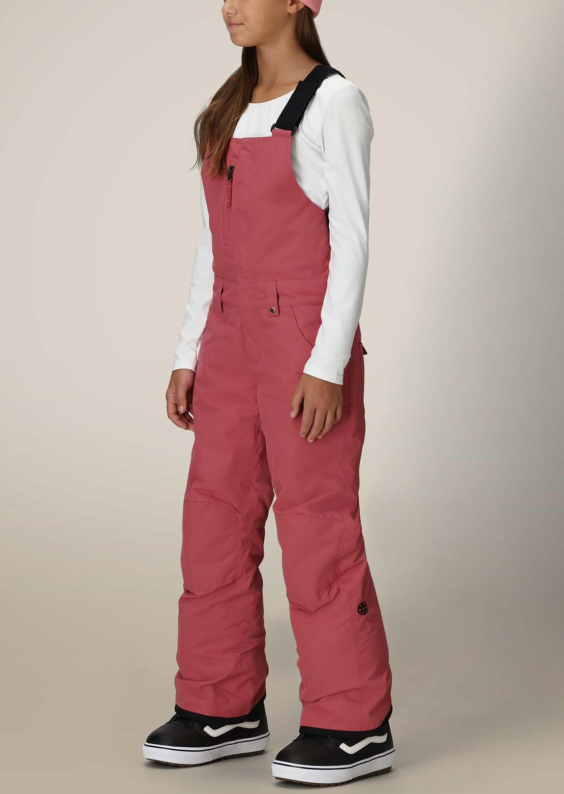 686 Junior Sierra Insulated Bib Pants Rosewood