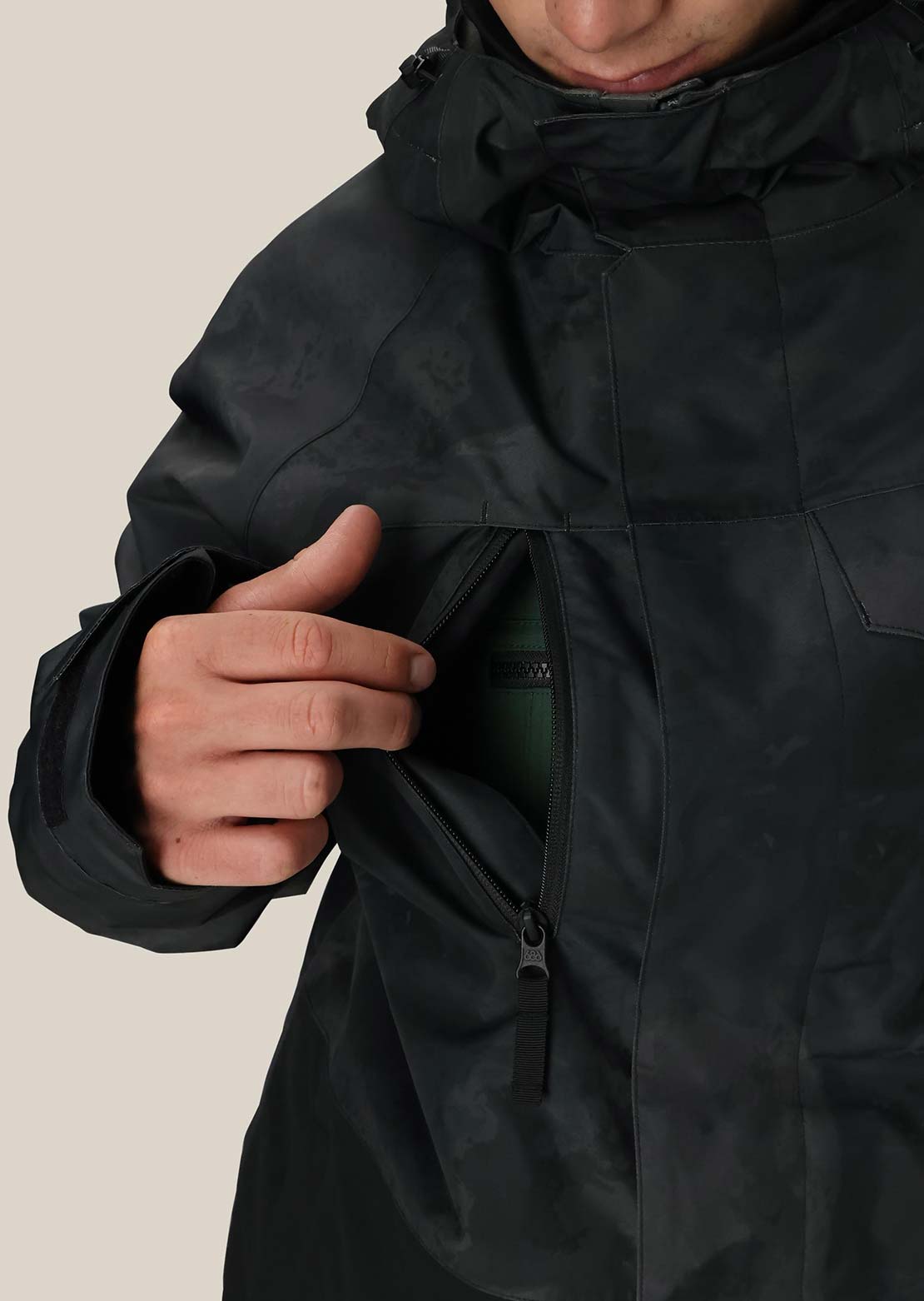 686 Men's Geo Insulated Jacket Black Hemisphere