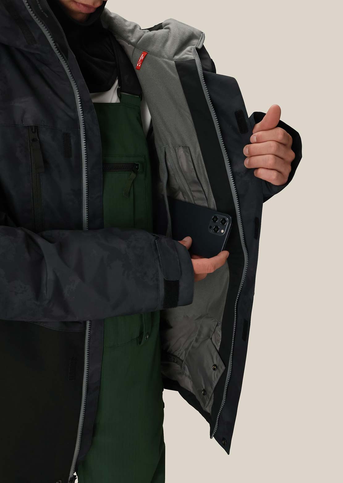 686 Men's Geo Insulated Jacket Black Hemisphere