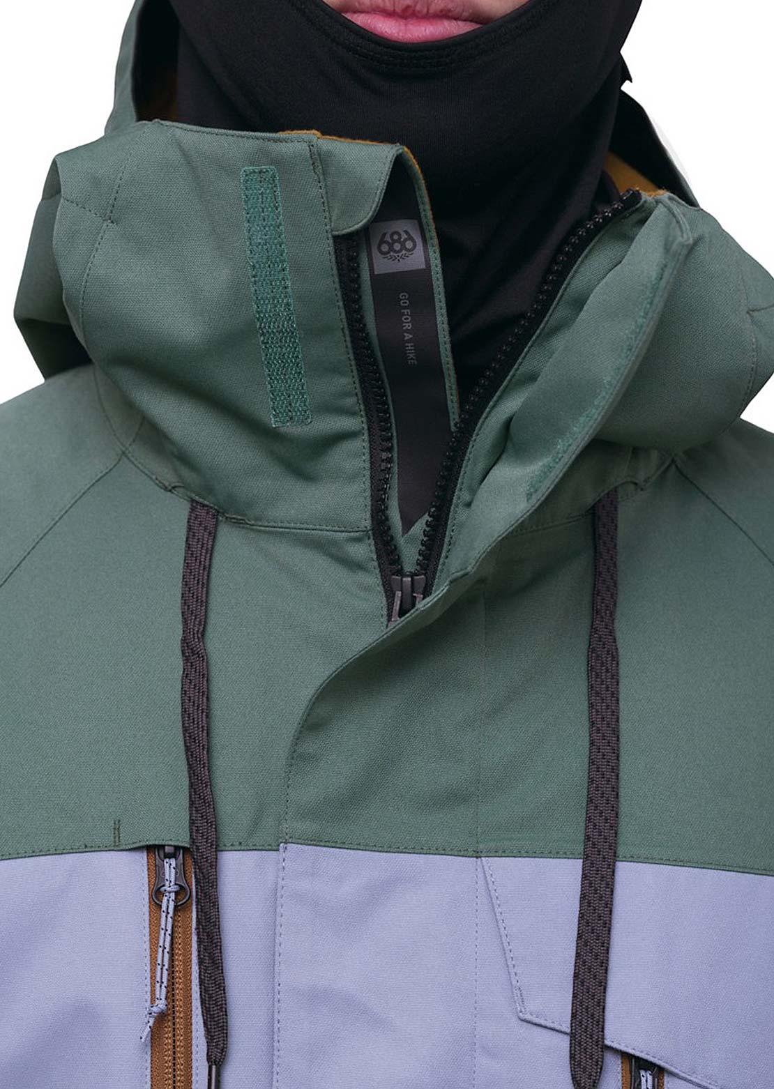 686 Men&#39;s Geo Jacket Cypress Green Colorblock