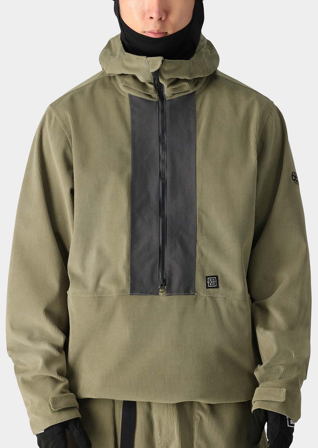 686 Men&#39;s Ghost 2.5L Anorak Sage Corduroy Colorblock