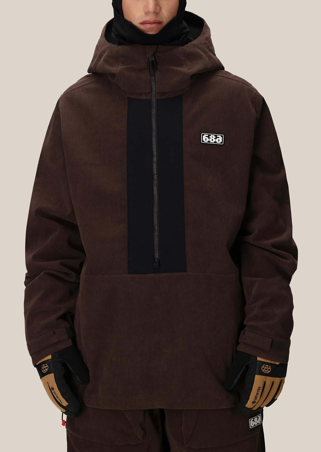 686 Men's Ghost 2.5L Anorak Coffee Corduroy