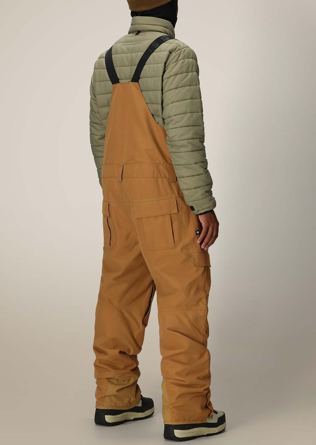 686 Men's Hot Lap Insulated Bib Pants Caramel Ripstop