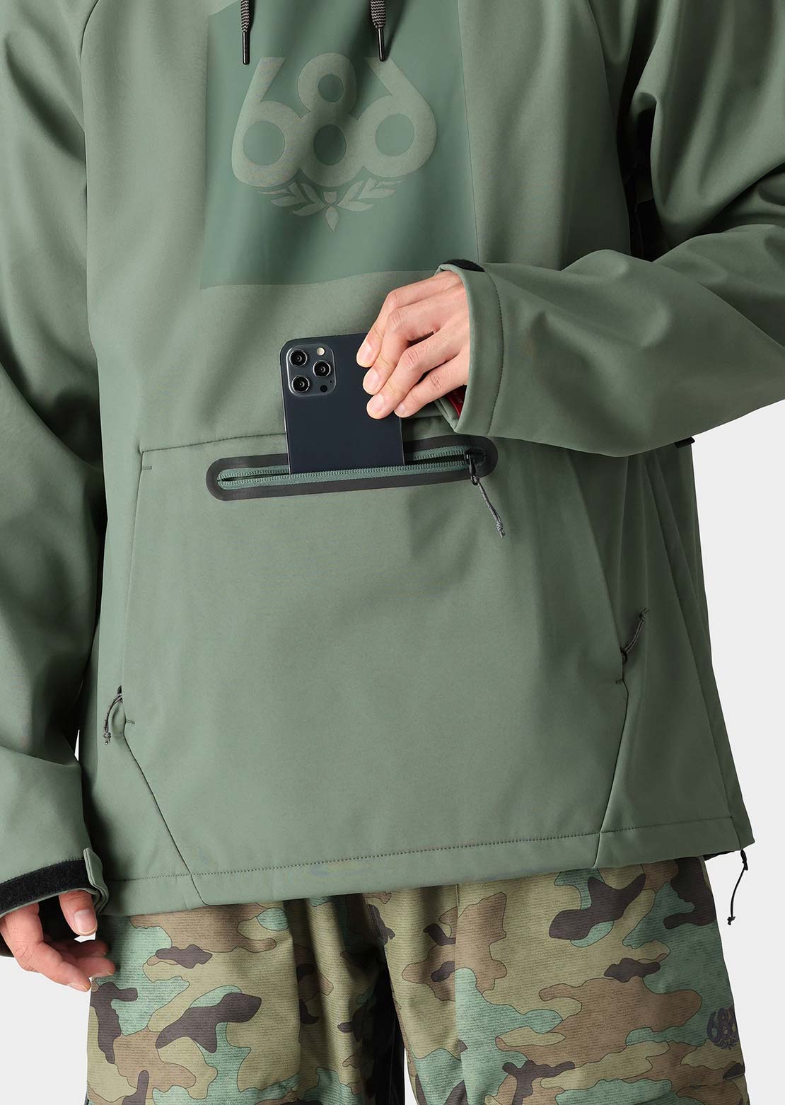 686 Men&#39;s Waterproof Hood Cypress Green