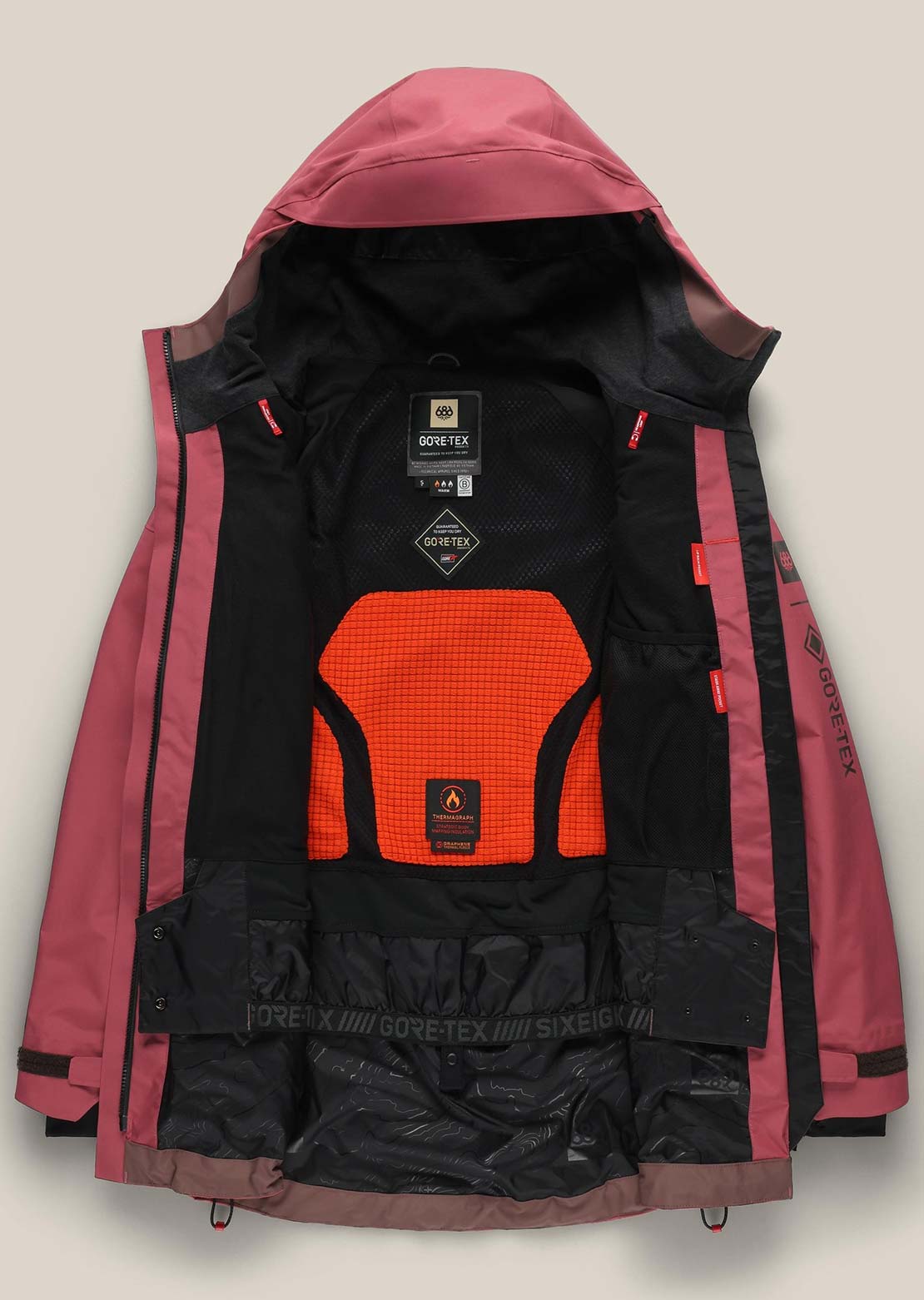 686 Women's GORE-TEX Skyline Thermagraph Jacket Rosewood