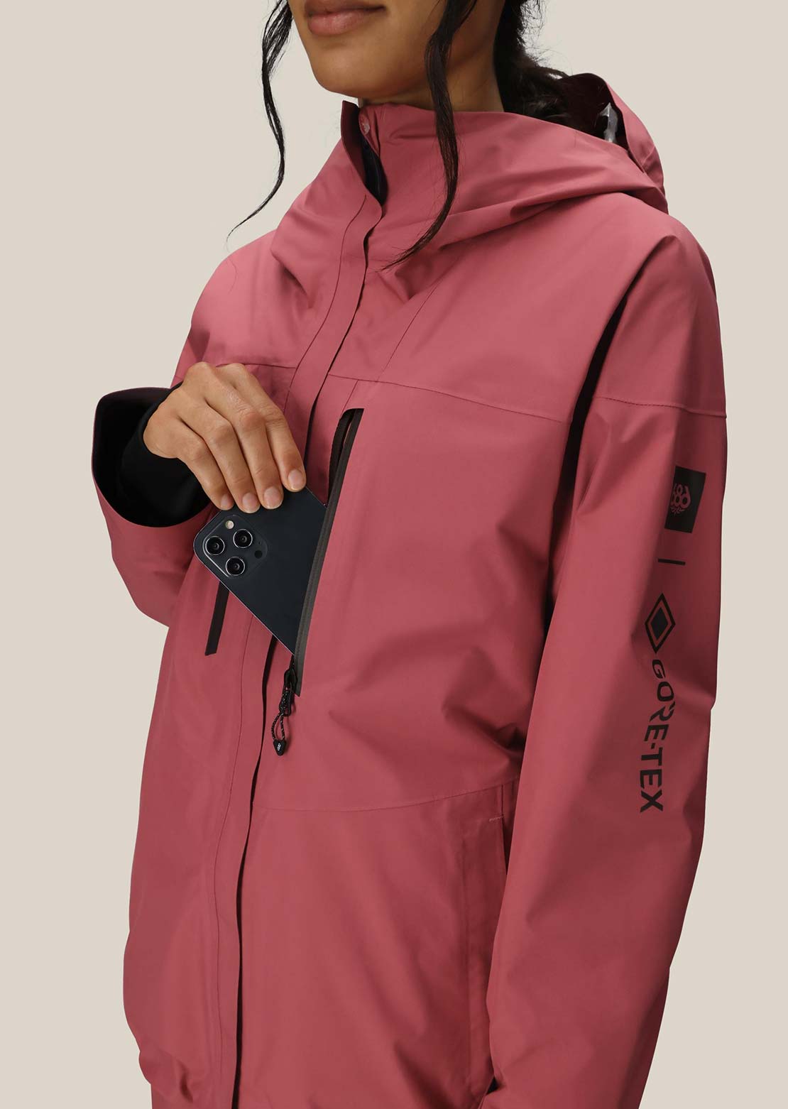 686 Women's GORE-TEX Skyline Thermagraph Jacket Rosewood
