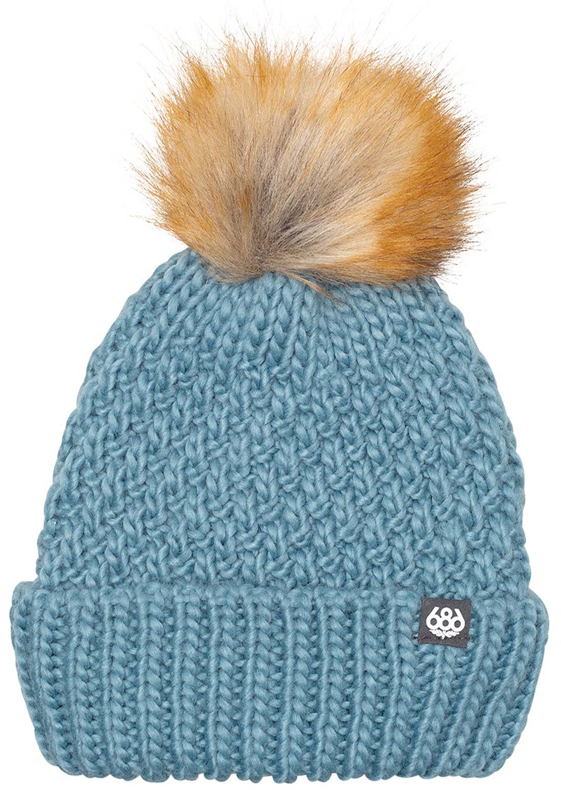 686 Women&#39;s Majesty Cable Knit Beanie Steel Blue