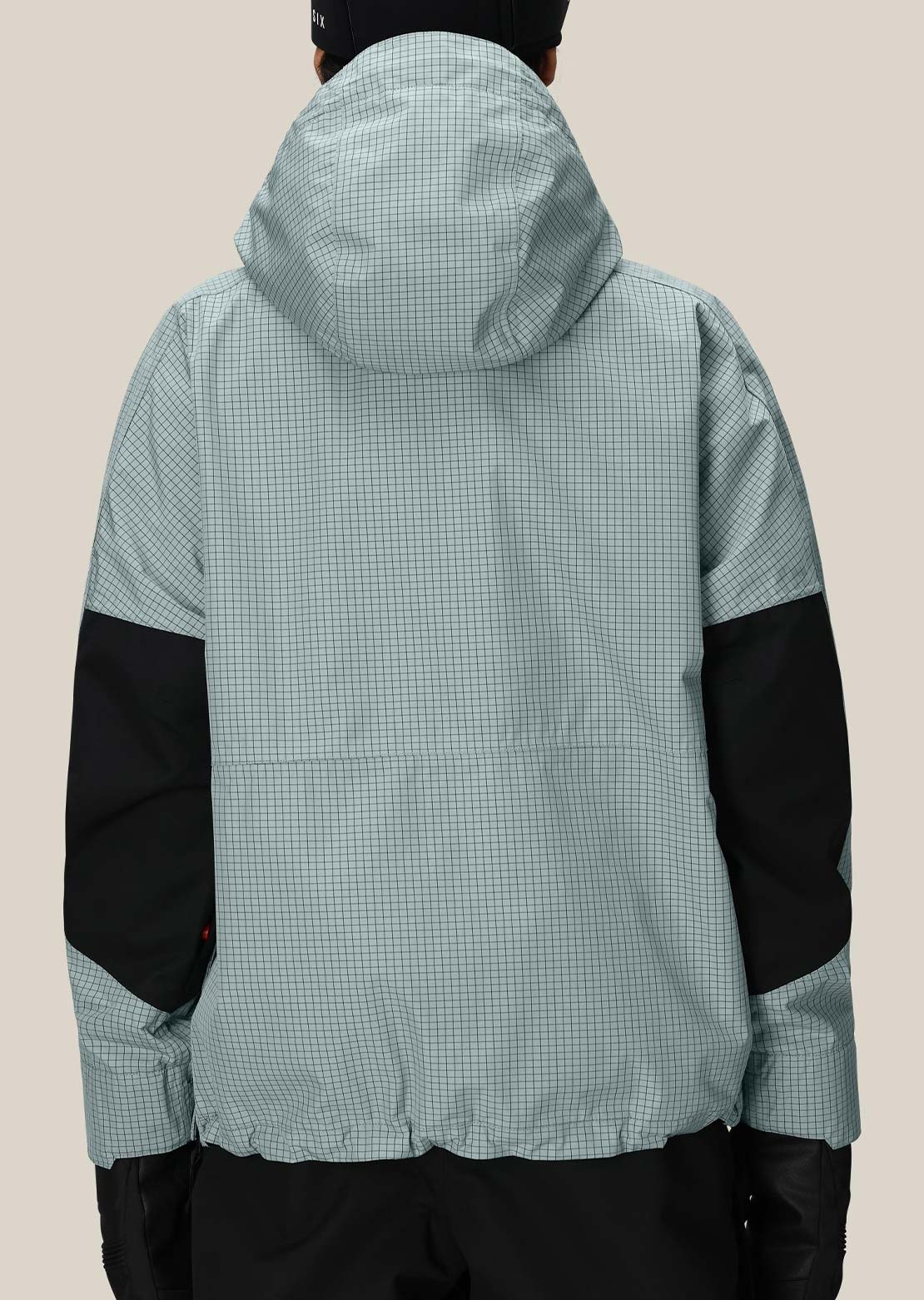 686 Women's Outline Shell Anorak Dusty Marine Grid