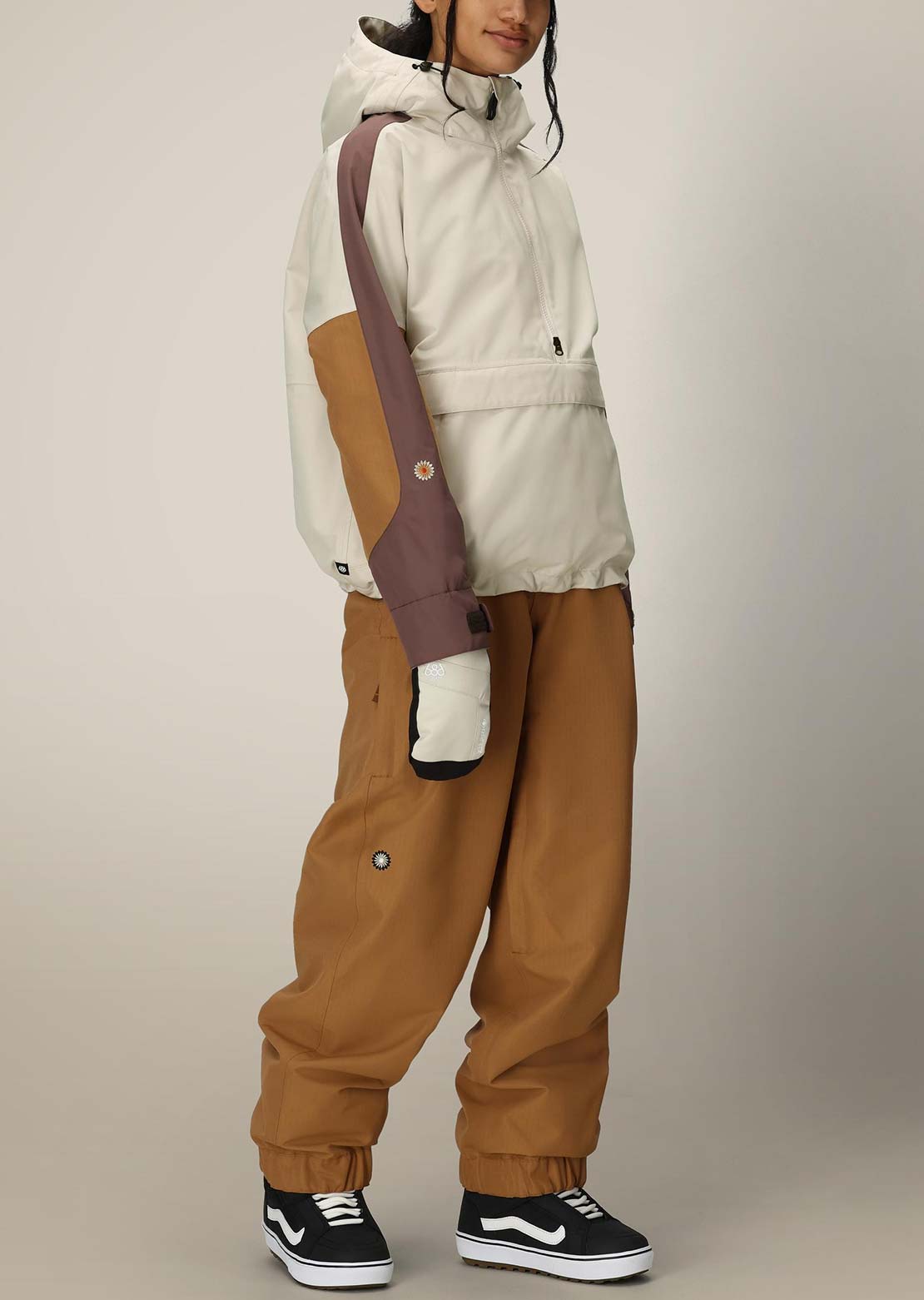 686 Women's Outline Shell Anorak Limestone Colorblock