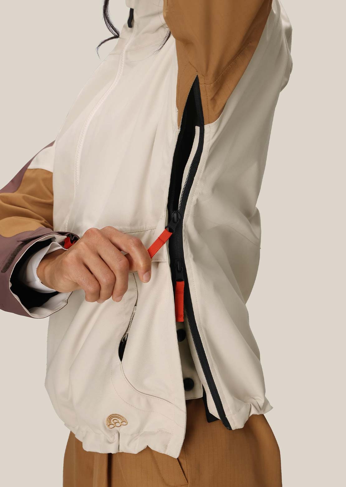 686 Women's Outline Shell Anorak Limestone Colorblock