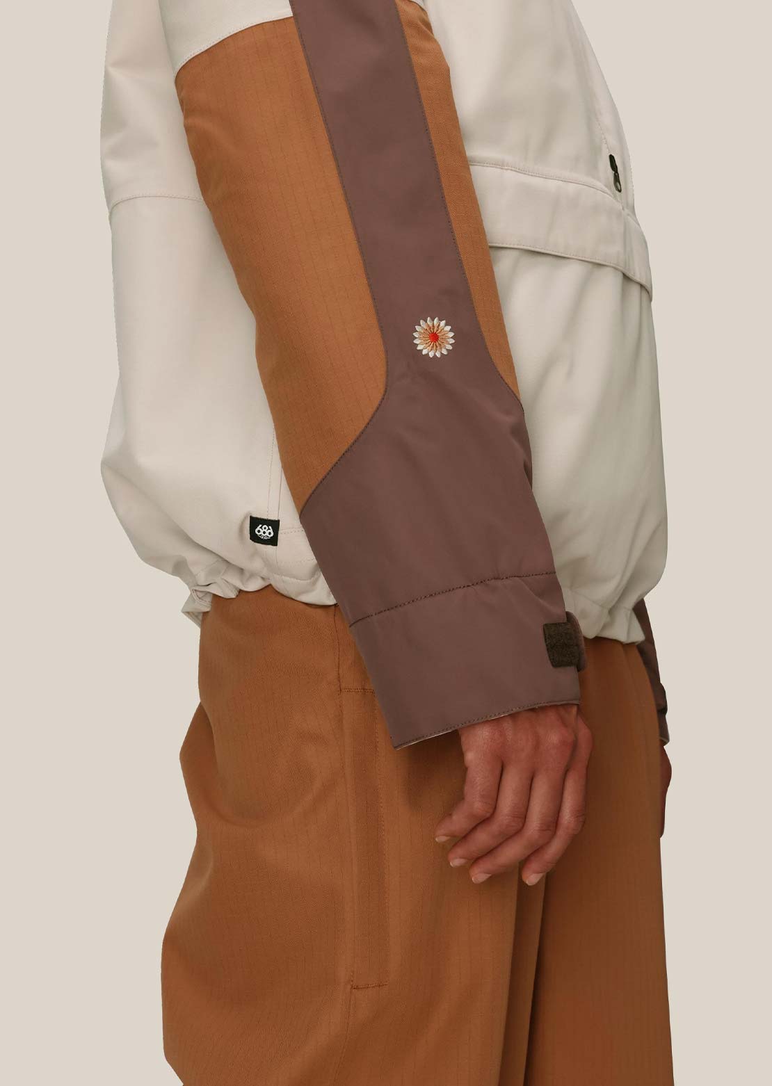 686 Women's Outline Shell Anorak Limestone Colorblock