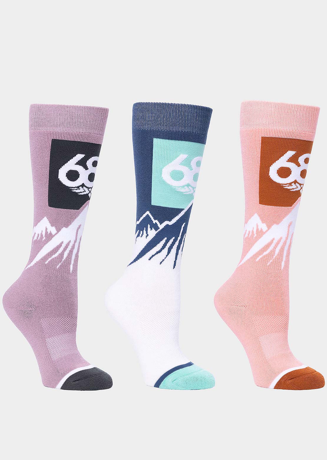 686 Women&#39;s Snow Caps 3-Pack Socks 