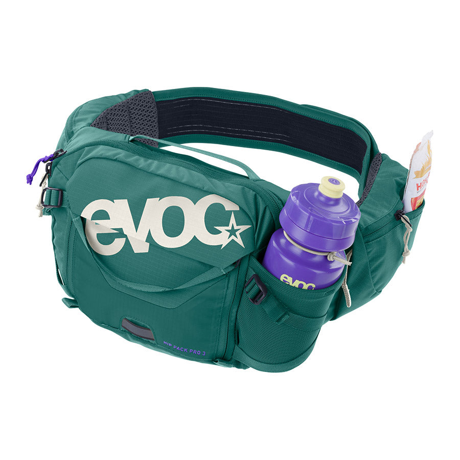 EVOC, Hip Pack Pro 3 +1.5L, Hip Pack, 3L, Bladder included (1.5L), Black