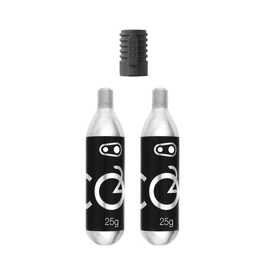 Crank Brothers CO2 25g Cartridges (2 Units) with Inflator
