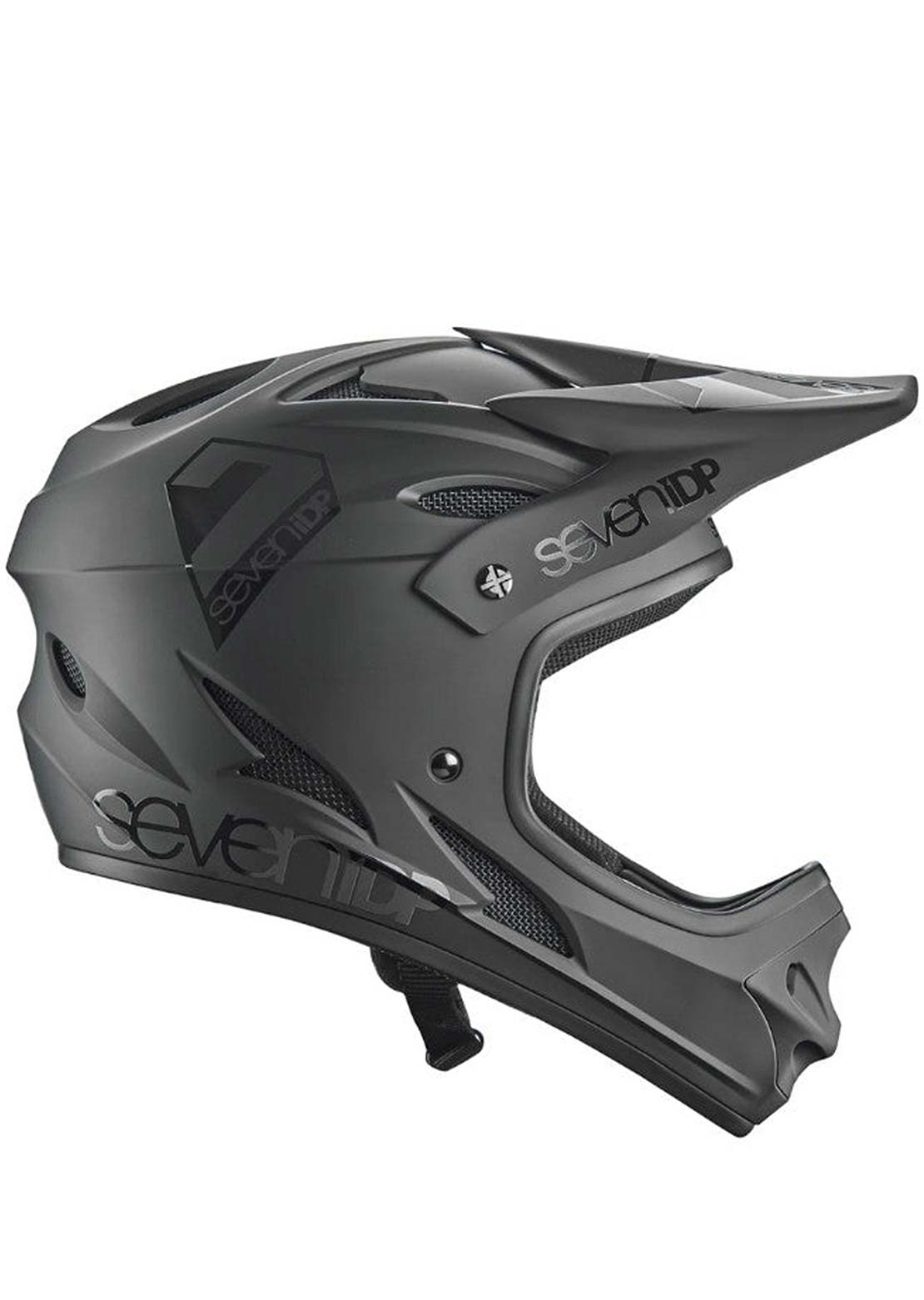 7iDP M1 Full Face 59 Downhill Helmet - 60cm Matte Black/Gloss Black