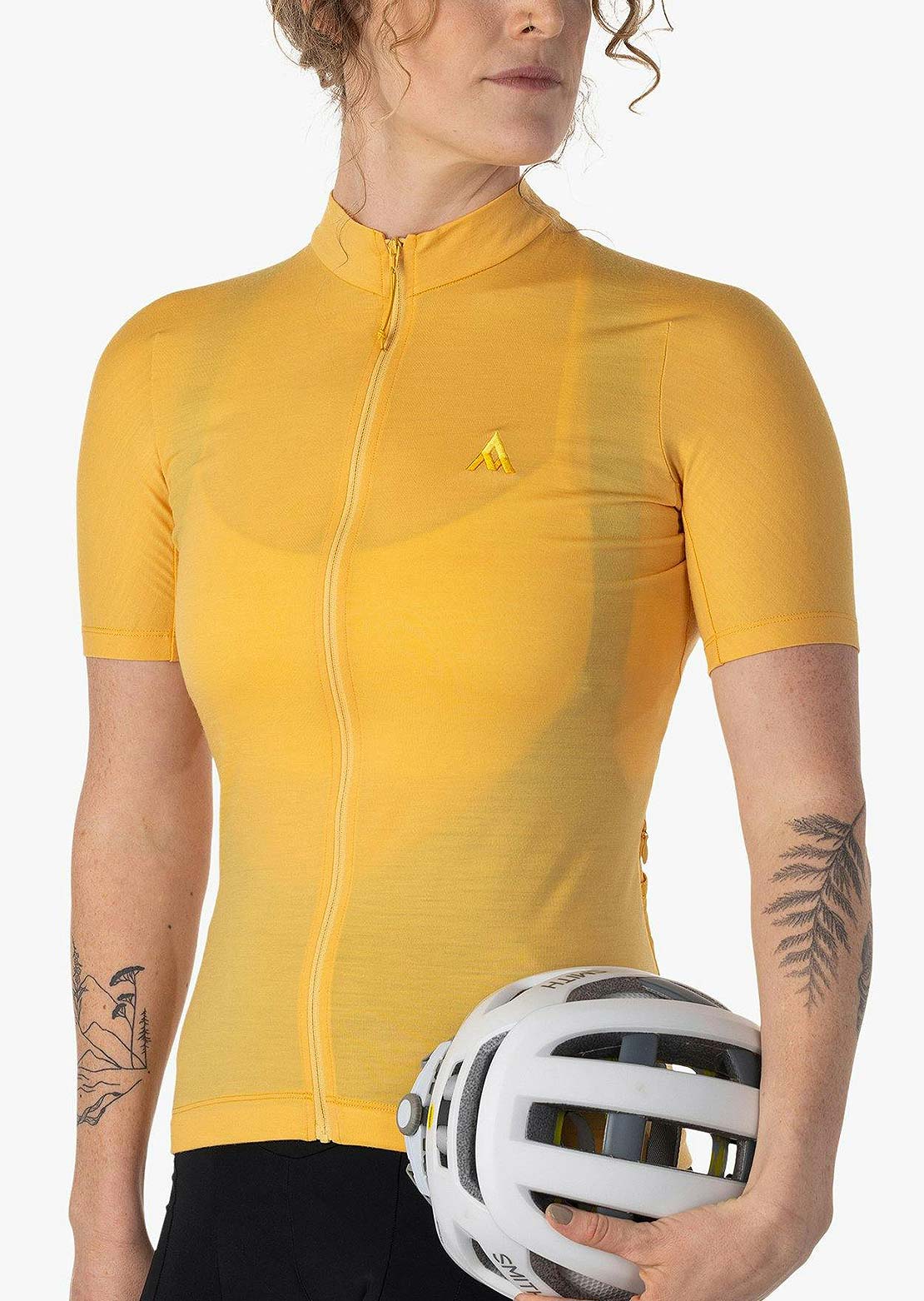 7Mesh Women&#39;s Ashlu Merino Short Sleeve Jersey Sun Daze