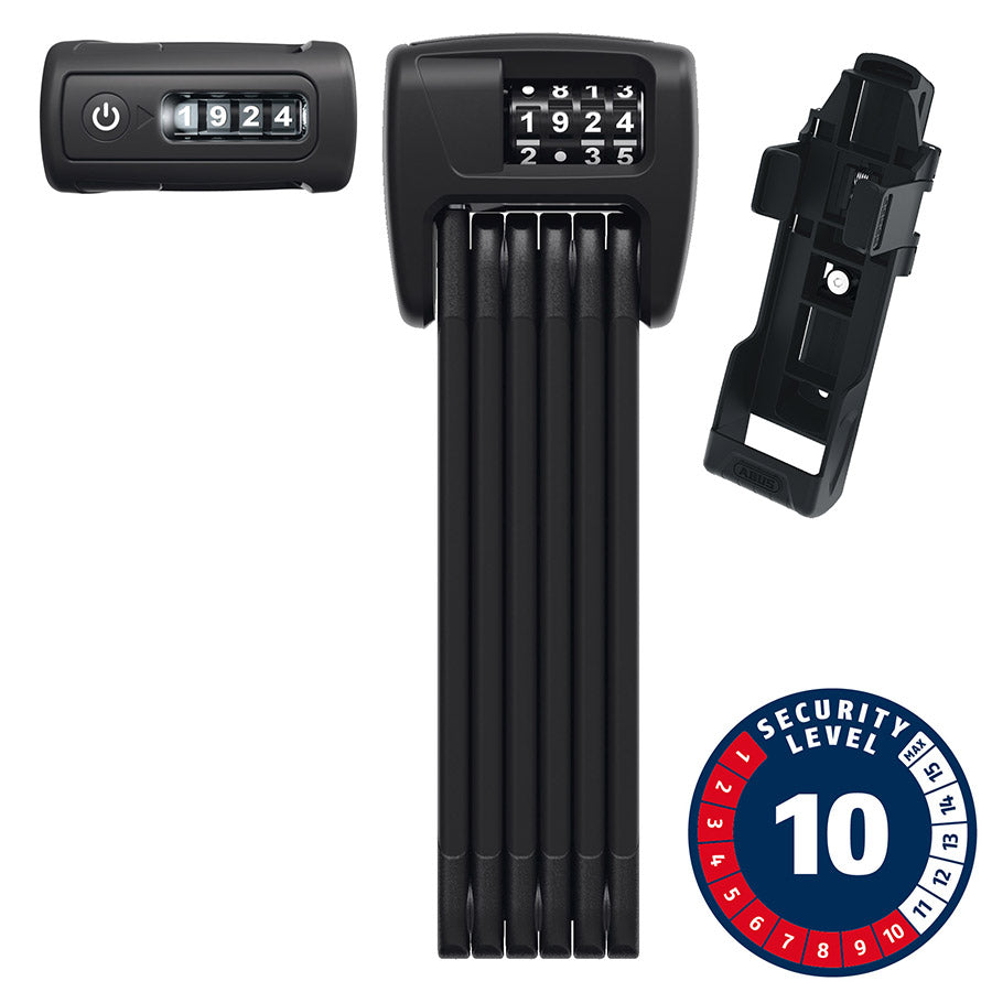 Abus, Bordo 6000C, Folding Lock, Combination, 5mm, 90cm, 3', SH, Black