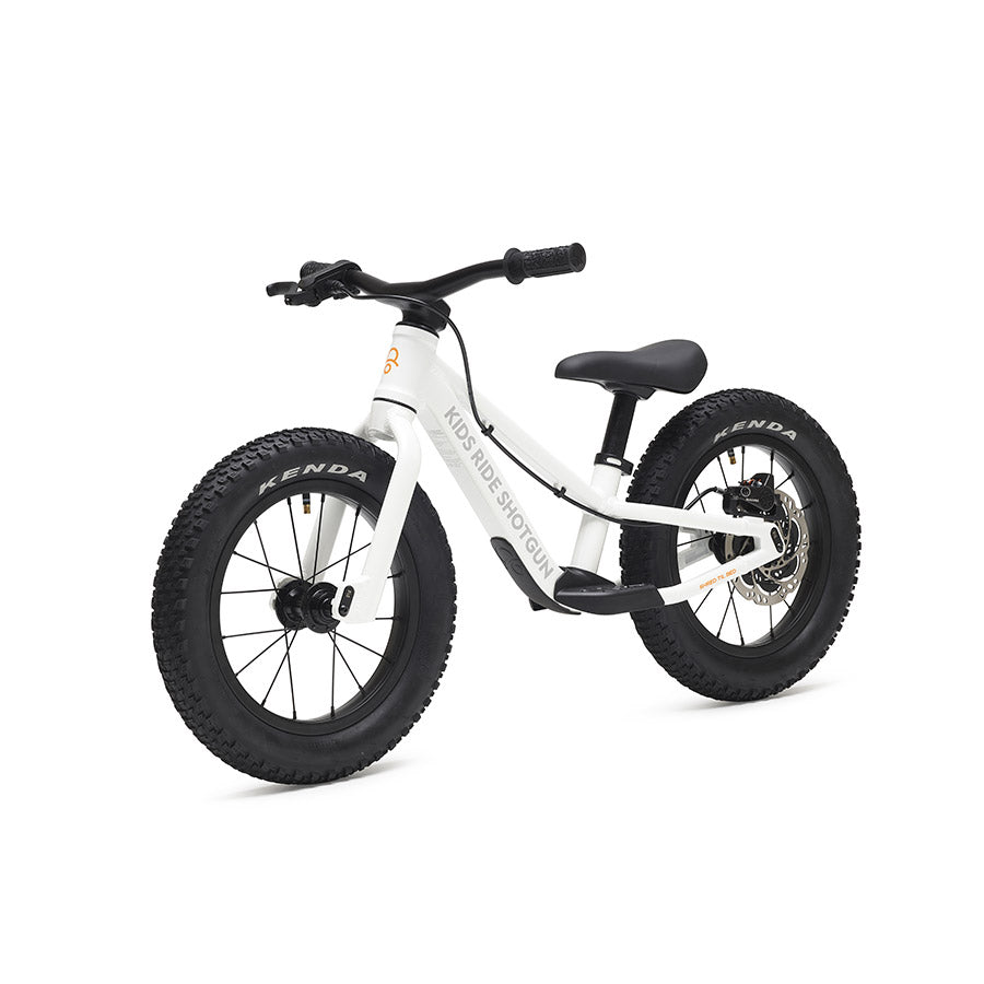 Kids Ride Shotgun, Dirt Hero, Push Bike, 12'', White
