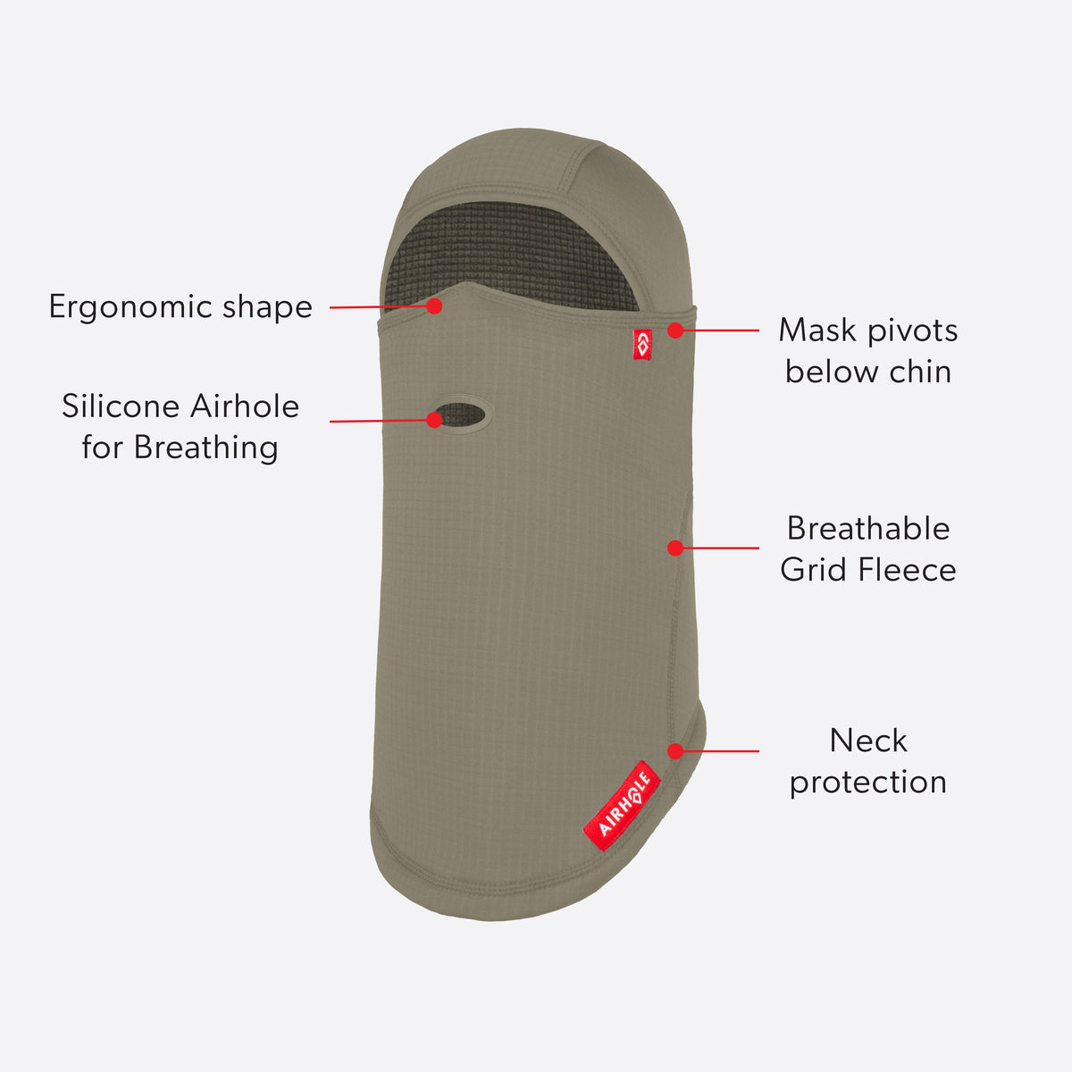 Airhole Balaclava Waffle Fleece