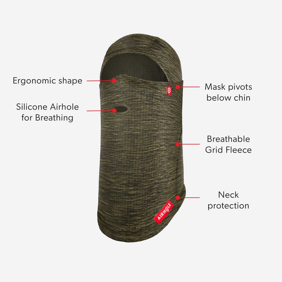 Airhole Balaclava Waffle Fleece