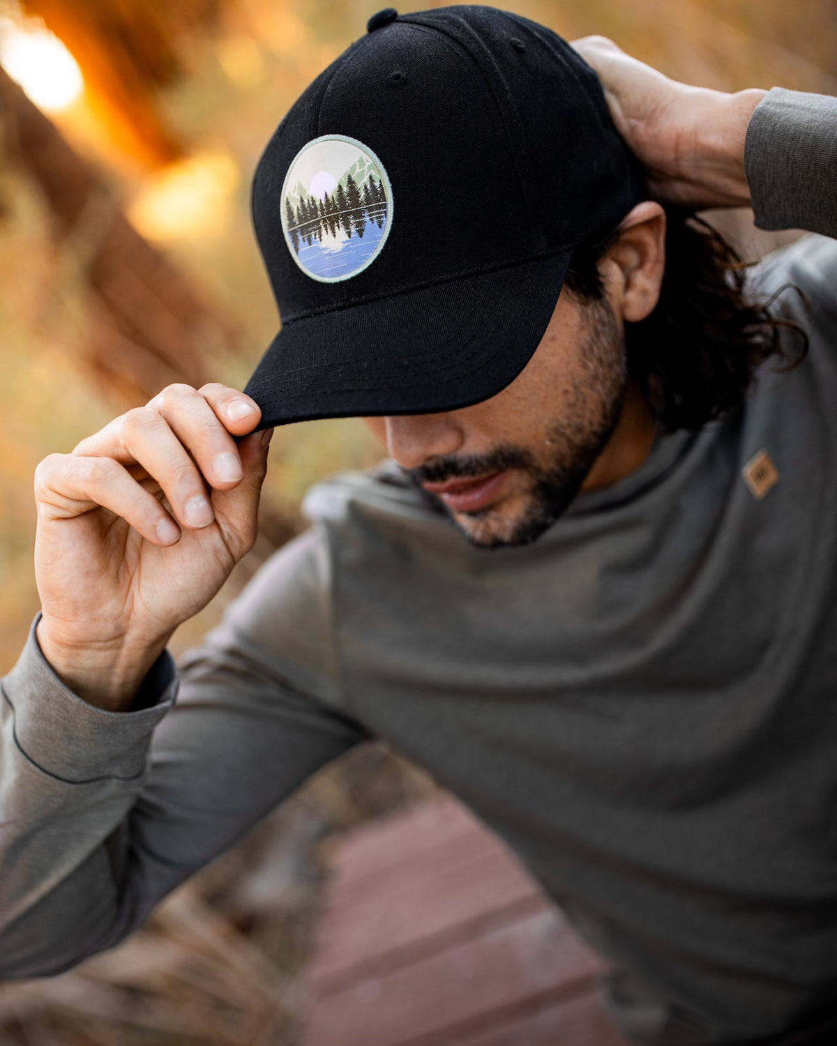 Tentree Accessories Lake Patch Elevation Hat