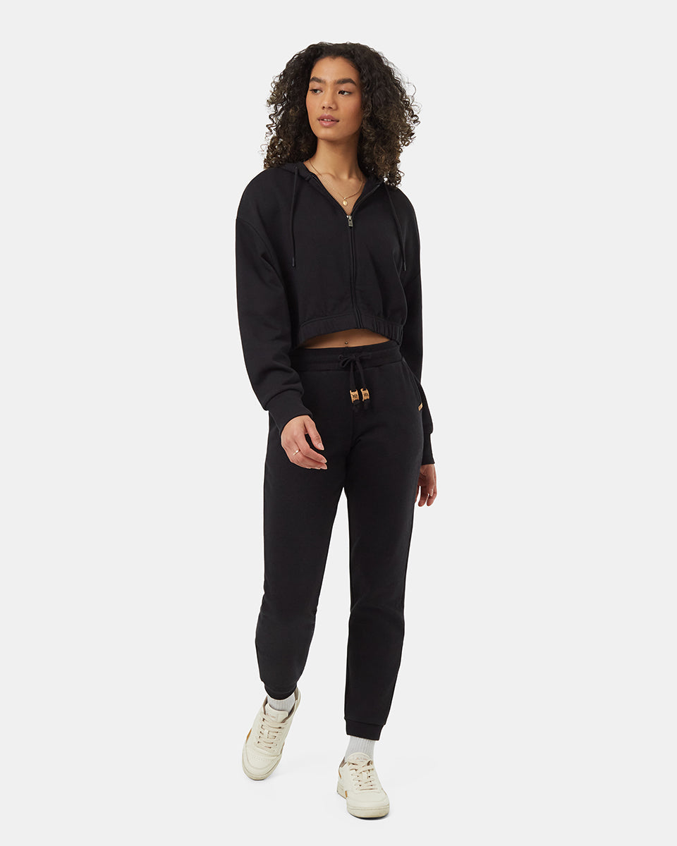 Tentree Women's TreeTerry Oversized Cropped Zip Hoodie