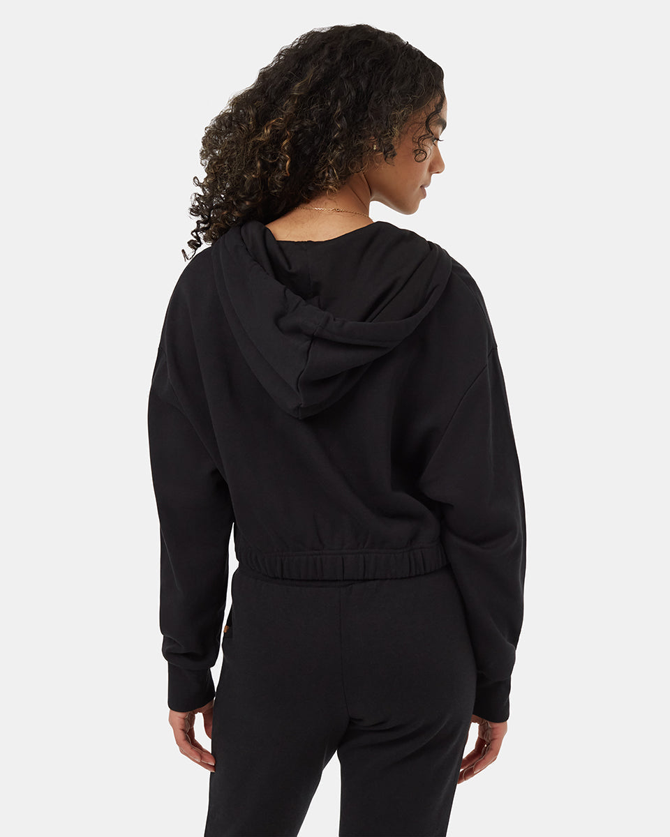 Tentree Women's TreeTerry Oversized Cropped Zip Hoodie