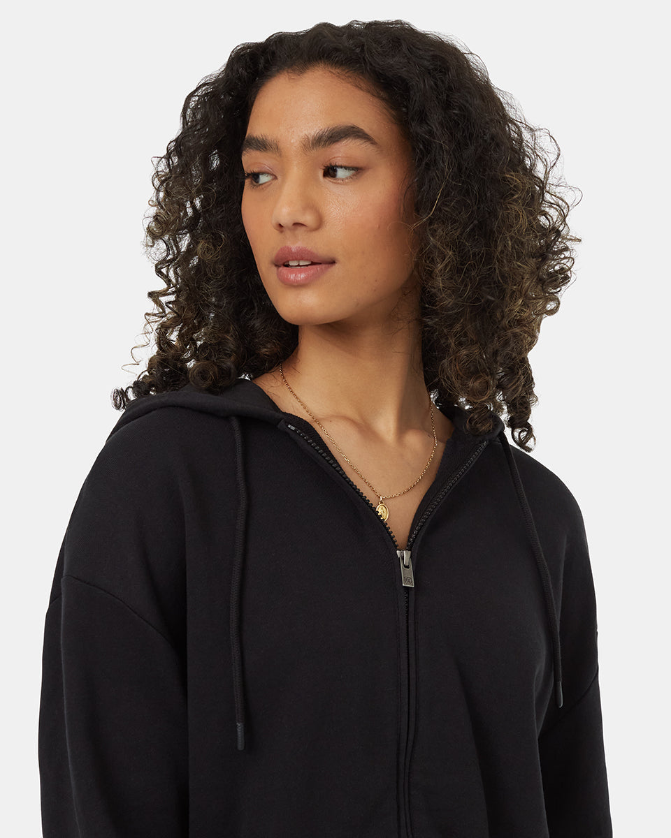 Tentree Women's TreeTerry Oversized Cropped Zip Hoodie