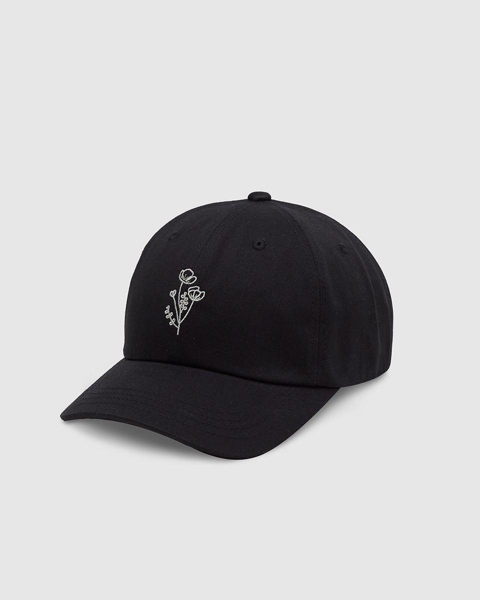 Tentree Accessories Flower Embroidery Peak Hat