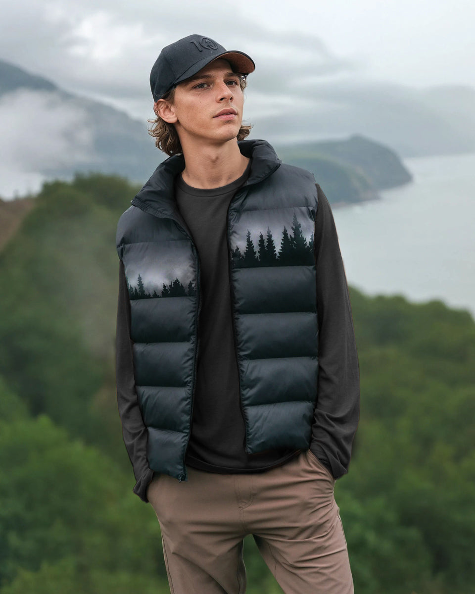 Tentree Men's Cloud Shell Juniper Puffer Vest