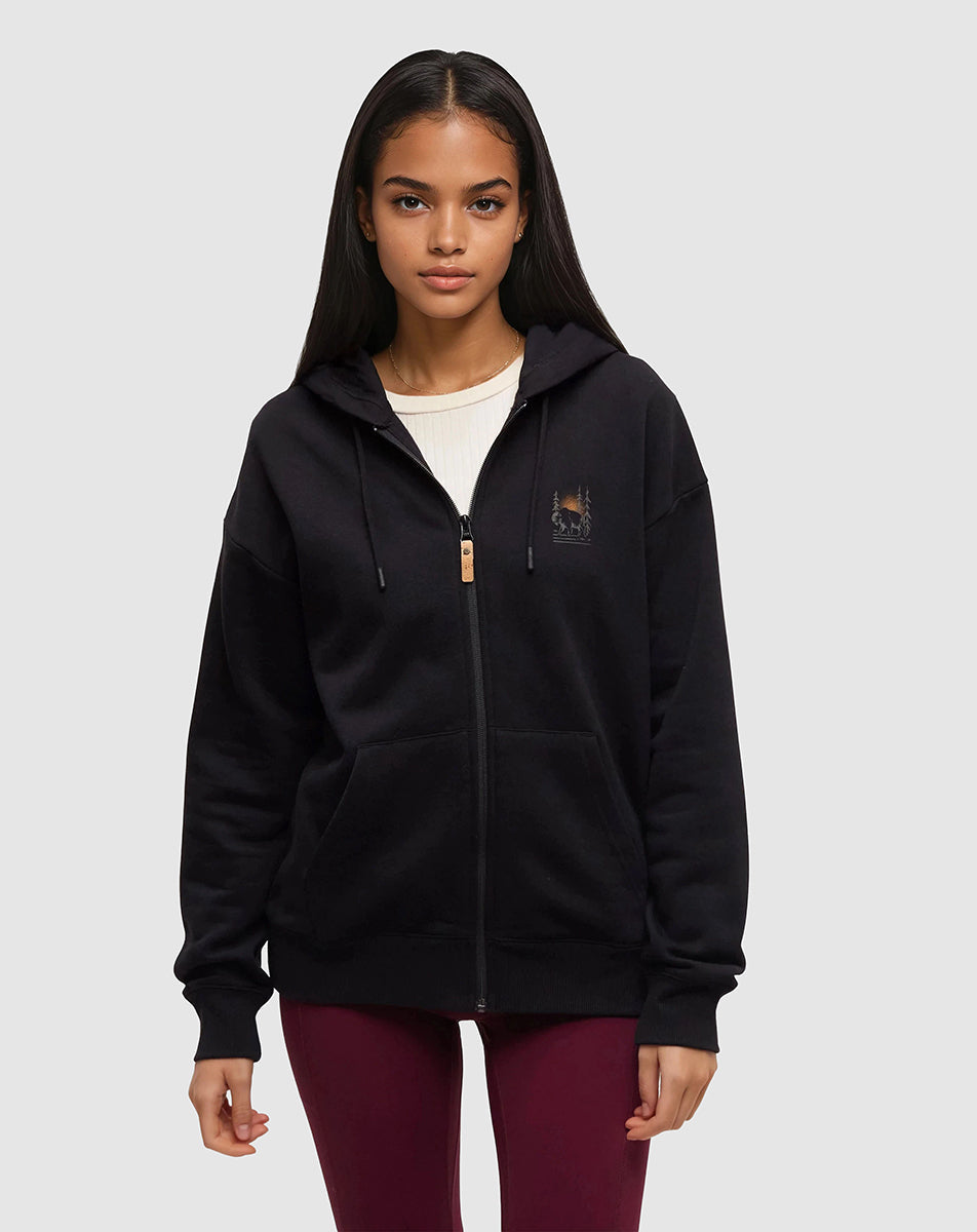 Tentree Women's Boreal Bison Full Zip Hoodie