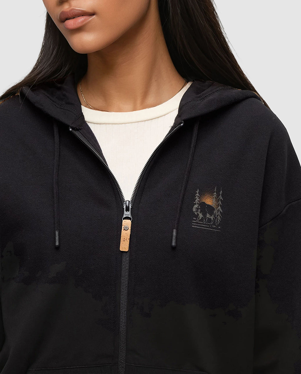 Tentree Women's Boreal Bison Full Zip Hoodie